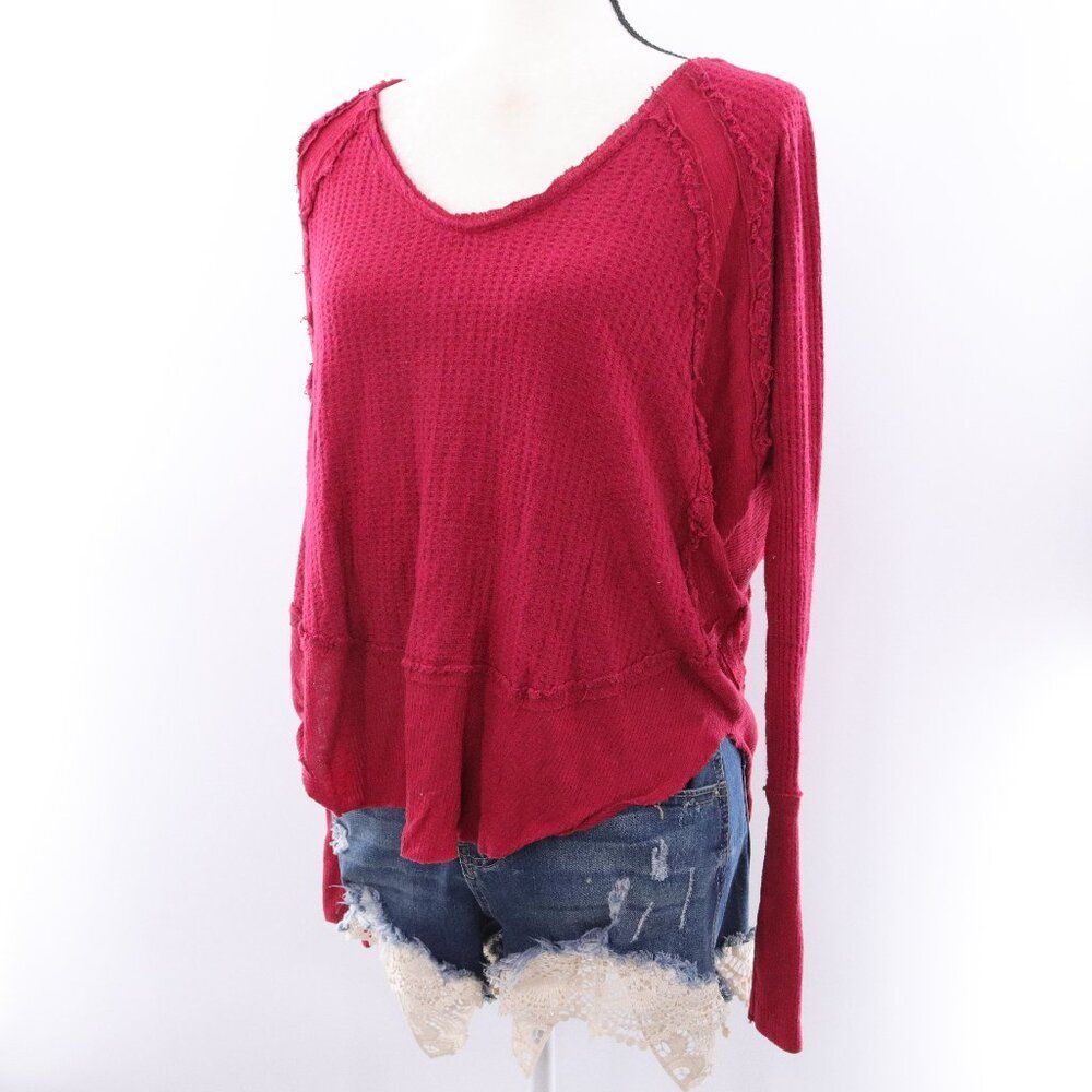 We the Free | Waffle Knit Long Sleeve Top XS‎